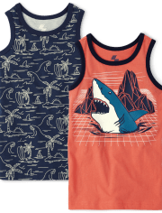 Boys Shark Tank Top 2-Pack