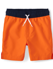 Boys Colorblock Swim Trunks