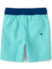 Boys Colorblock Swim Trunks