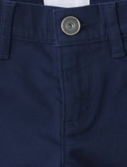 Girls Roll Cuff Twill Skimmer Shorts
