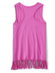 Girls Graphic Fringe Tank Top