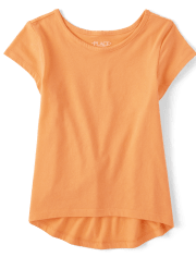 Camiseta alta y baja para niñas