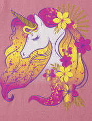 Girls Unicorn Graphic Tee