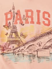 Girls Paris Graphic Tee