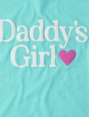 Camiseta con gráfico Daddy&#39;s Girl para niñas