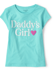 Camiseta con gráfico Daddy&#39;s Girl para niñas