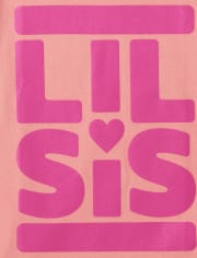 T-shirt graphique Lil Sis pour fille