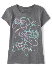 Girls Video Game Graphic Tee