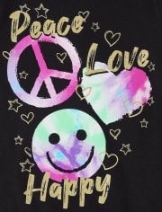 Girls Peace Kindness Graphic Tee 3-Pack