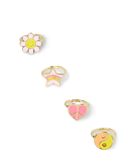 Girls Heart Ring 4-Pack