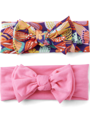 Baby Girls Butterfly Headwrap 2-Pack