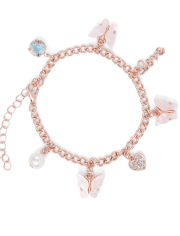 Girls Butterfly Charm Bracelet