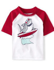 Toddler Boys Shark Rashguard