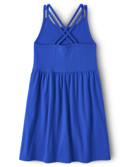 Girls Cross Back Dress