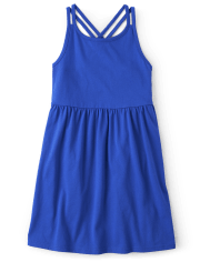 Girls Cross Back Dress