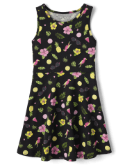 Vestido diario estampado para niñas