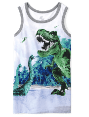 Boys Dino Tank Top