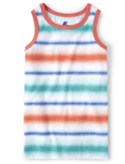 Camiseta sin mangas a rayas para niños