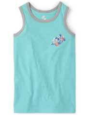 Camiseta sin mangas con bolsillo gráfico para niños
