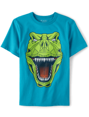 Boys Robot Dino Graphic Tee