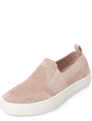 Girls Sport Knit Slip On Sneakers