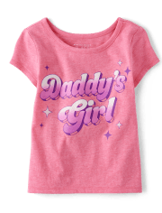 Baby And Toddler Girls Daddy's Girl Graphic Tee