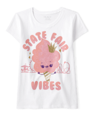 Camiseta con gráfico State Fair Vibes para niñas