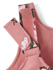 Toddler Girls Print Snow Overalls