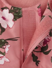 Toddler Girls Print Snow Overalls