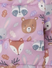Toddler Girls Animal 2-Piece Snow Set