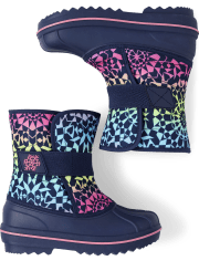 Girls Print All Weather Boots