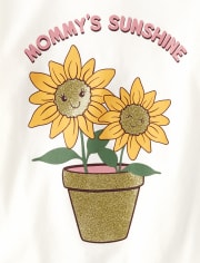 Lot de 4 hauts tournesol pour petites filles