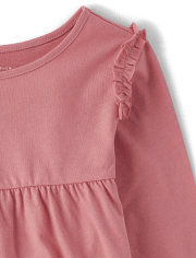 Toddler Girls Floral Peplum Top 3-Pack