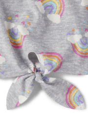 Toddler Girls Rainbow Tie Front Tops 3-Pack