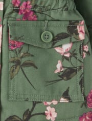 Toddler Girls Floral Parka Jacket