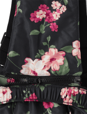 Girls Print Snow Overalls