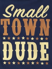 Camiseta con gráfico Small Town Dude para bebés y niños pequeños