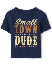 Camiseta con gráfico Small Town Dude para bebés y niños pequeños