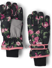 Girls Print Ski Gloves