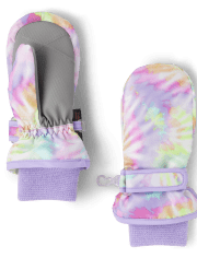 Toddler Girls Print Ski Mittens