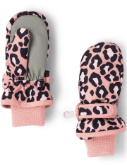 Toddler Girls Print Ski Mittens