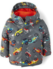 Toddler Boys Print 3 in 1 Jacket