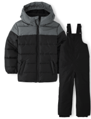 Boys Colorblock 2-Piece Snow Set