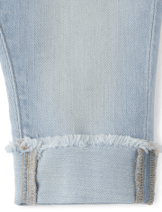 Toddler Girls Roll Cuff Straight Jeans