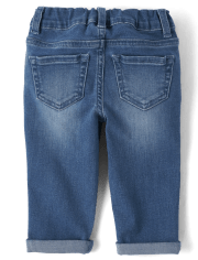 Toddler Girls Roll Cuff Girlfriend Jeans