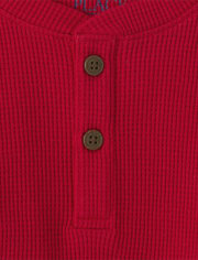 Camiseta térmica Henley para bebés y niños pequeños