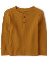 Baby And Toddler Boys Henley Thermal Top