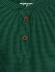 Baby And Toddler Boys Henley Thermal Top