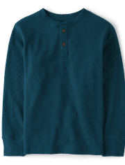 Boys Henley Thermal Top