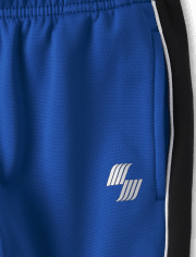 Boys Side Stripe Fleece Performance Jogger Pants
